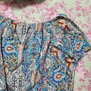 Colorful Paisley Women's Top